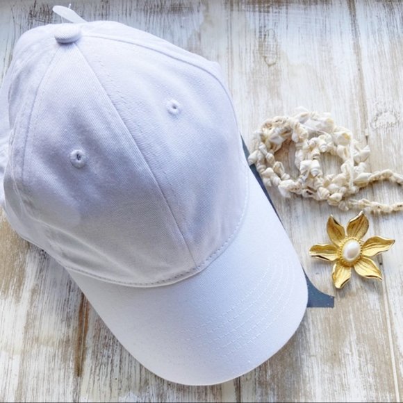 Alquimia Accessories - 100 COTTON WHITE BASEBALL HAT
